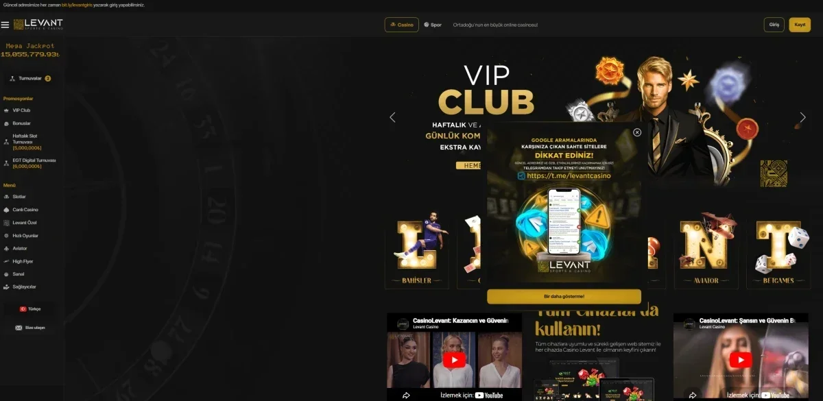 Casino Levant ekran görüntüsü