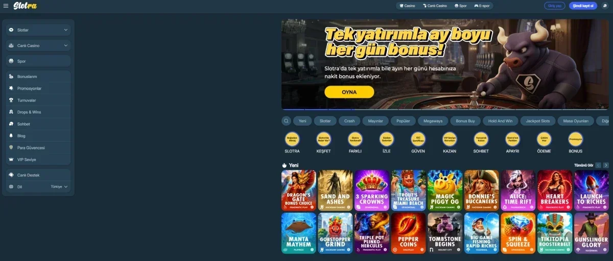 Slotra ekran görüntüsü