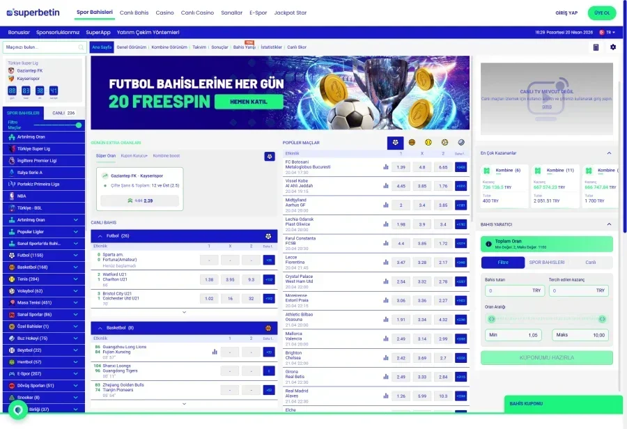 Superbetin ekran görüntüsü