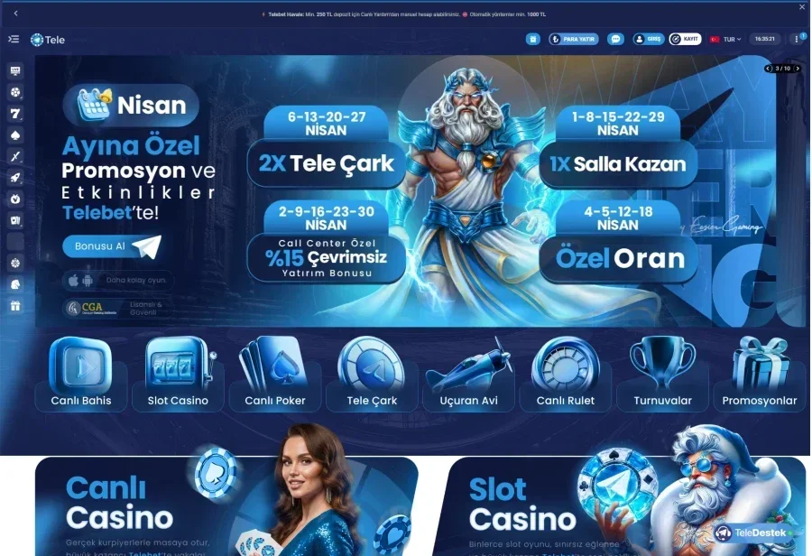 Telebet ekran görüntüsü
