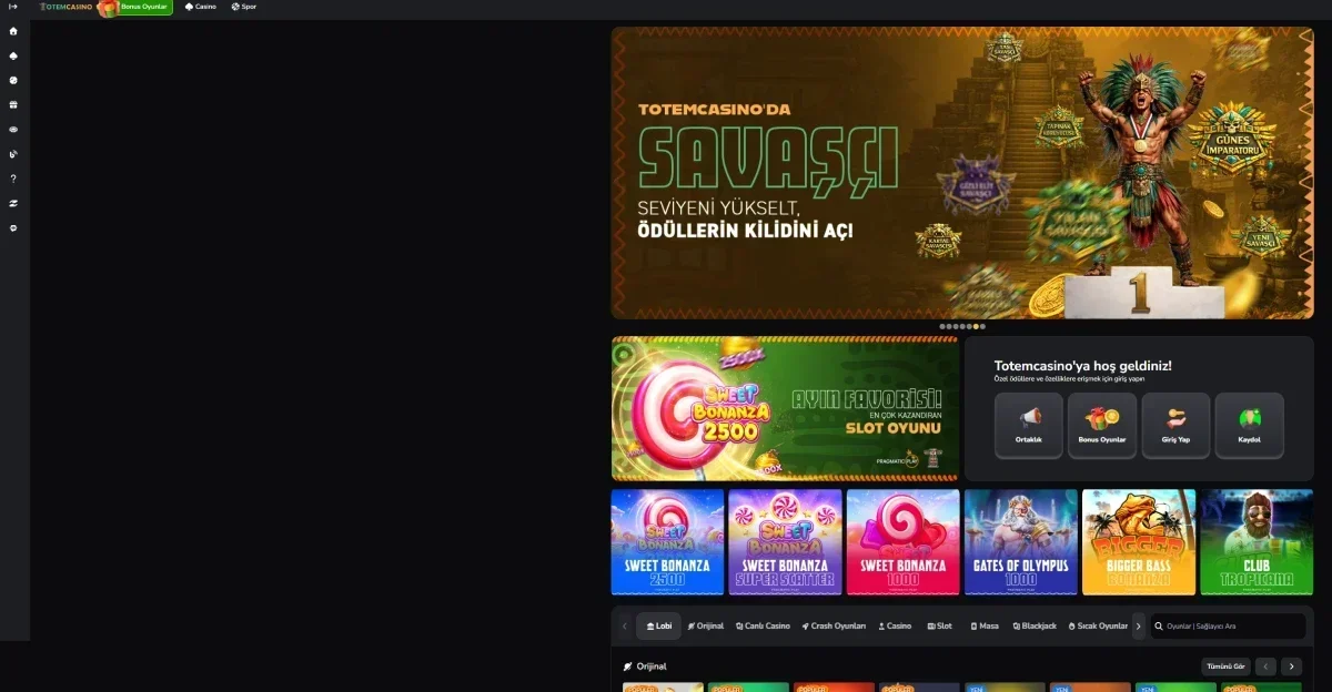 Totem Casino ekran görüntüsü